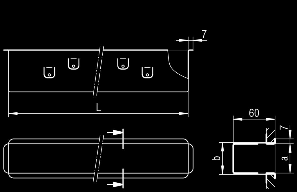 -R) Particolare Y Foro oblungo ø10x20 Camera cieca (-BLK) Prolunga