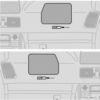 La plancia è contrassegnata con SRS. Quando l airbag è gonfiato, il volume è circa 140 litri. $77(1=,21( Non attaccare fermagli o altri attrezzi sul cruscotto o sul volante!