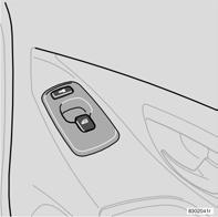 Alzacristallo elettrico sul sedile del passeggero anteriore I comandi dell alzacristallo elettrico del passeggero anteriore controllano soltanto il cristallo del passeggero anteriore.