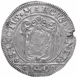 (1741-1752) Ducato - San Marco seduto in trono