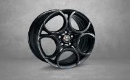 fori 208, 250 300 olo con Pack Carbon 74A, 16'' a 7 fori 250 250 420, 17'' 550 350 550 5Y, Cerchi da 17" con pneumatici 225/45 17'' a 5 fori 17'' neri