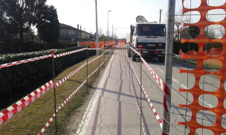 LAVORI ATTUALMENTE IN CORSO SCOLO CARTURO, arginatura spondale e