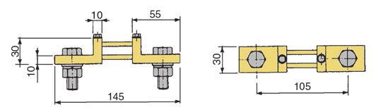 grower washers M2 DIN 27B - / : kg da/from SH400A60MV a/to SH700A60MV - Confezione fissaggio / Fixing pack: 2 viti / screws M5x8 DIN 9 + 2 viti / screws M6x45 DIN 9 + 2 dadi