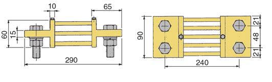 washers M20 DIN 25A + 4 rondelle grower / grower washers M20 DIN 27B - / :,0 kg SH4K0A50MV - Confezione fissaggio / Fixing pack: 2 viti / screws M5x8