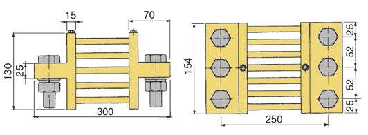 / grower washers M20 DIN 27B - / : 4,65 kg da/from SH5K0A50MV a/to SH6K0A50MV - Confezione fissaggio / Fixing pack: 2 viti / screws M5x8 DIN 9 + 6 viti