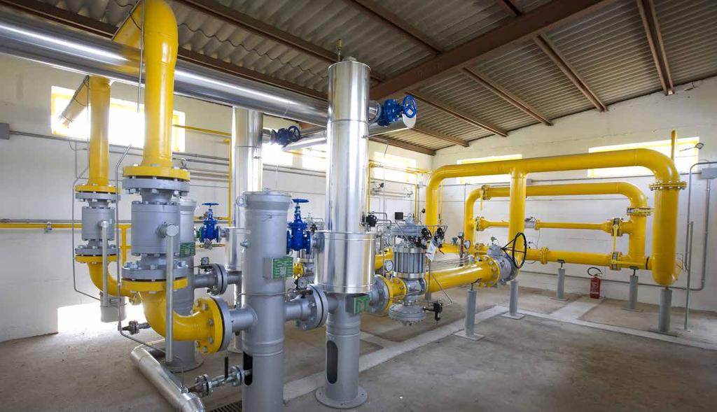 Le stazioni di decompressione del gas naturale sono normalmente composte dai seguenti blocchi funzionali: Filtrazione Preriscaldo Riduzione Misura Odorizzazione Filtrazione I sistemi di filtrazione