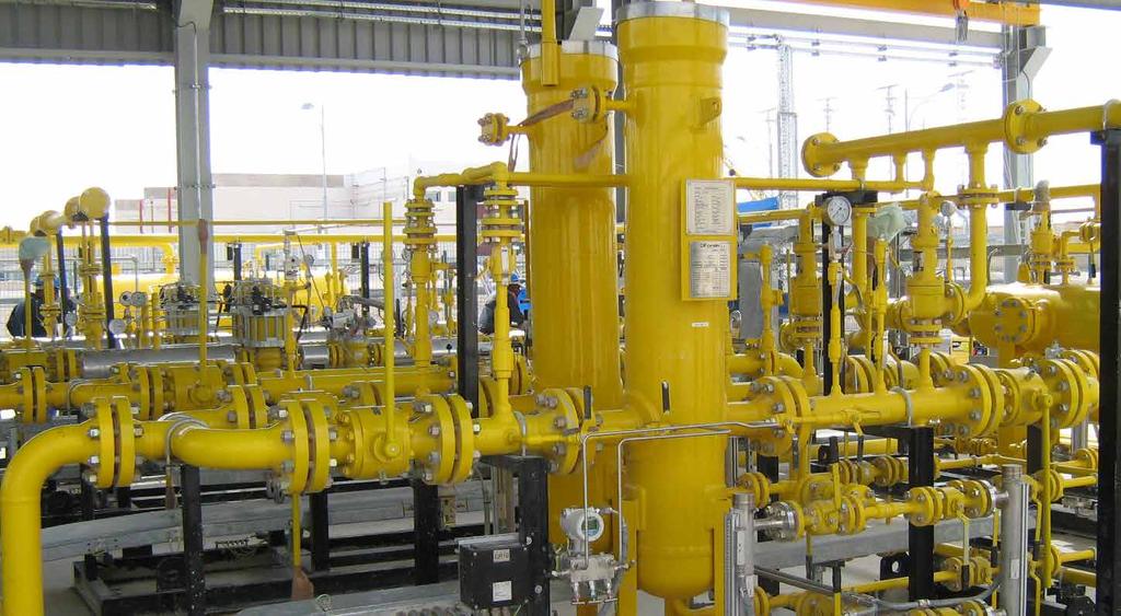 Natural gas pressure reducing stations are normally comprised of the following functional units: Filtration Preheating Reduction Metering Odorization Filtration These are normally used in natural gas
