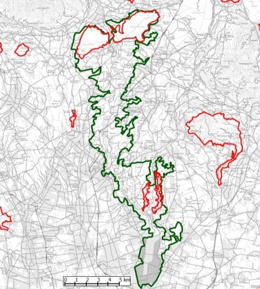 SIC E ZPS E VAS PIF 1. SIC VALLE S.CROCE E VALLE DEL CURONE 2. SIC LAGO DI MONTORFANO 3. SIC LAGO DEL SEGRINO 4.