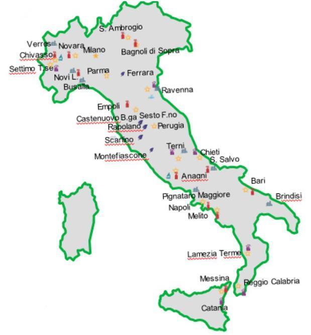 Rivoira in Italia 23 filiali 300 tra agenzie e rivenditori 10 Impianti di produzione ed