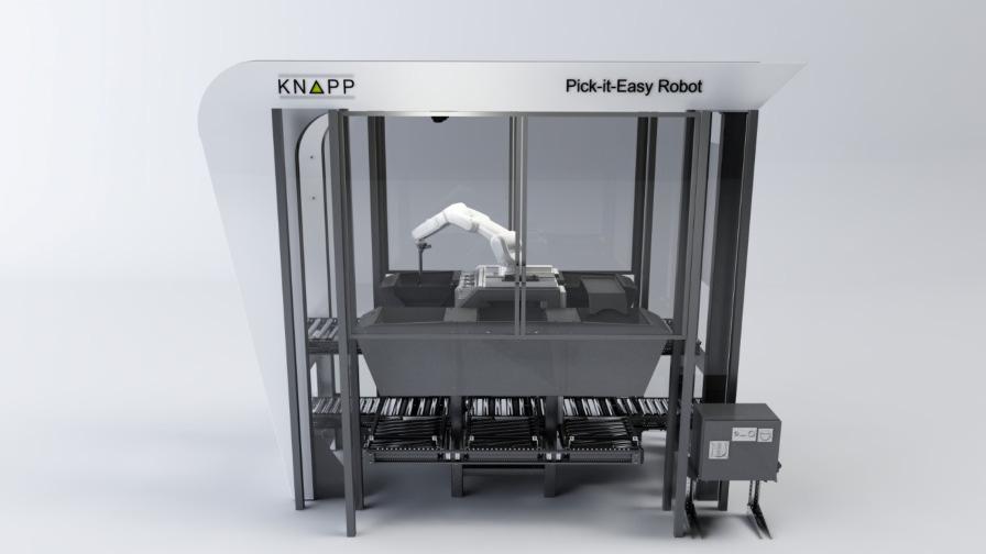 KNAPP Pick-it-Easy Robot + Il Pick-it-Easy Robot é un sistema automatico di picking + Il Pick-it-Easy