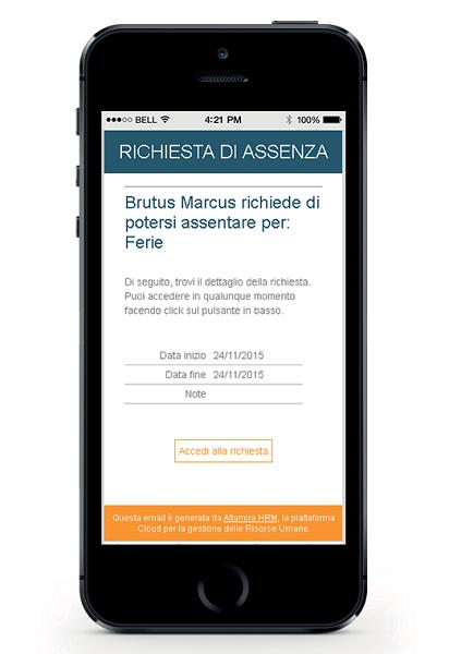 SEMPLIFICA LA GESTIONE DELLE ASSENZE Altamira Ferie e Permessi semplifica e velocizza i processi di richiesta e approvazione delle assenze e agevola l organizzazione del  Facilmente integrabile al