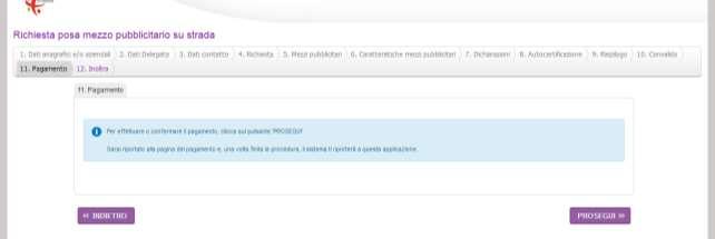 UNDICESIMO STEP: PAGAMENTO E possibile scegliere da programma tre modalità di pagamento: BOLLETTINO POSTALE BONIFICO BANCARIO