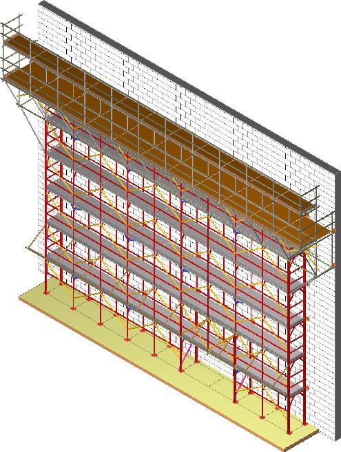 DISEGNO ESECUTIVO DEL PONTEGGIO