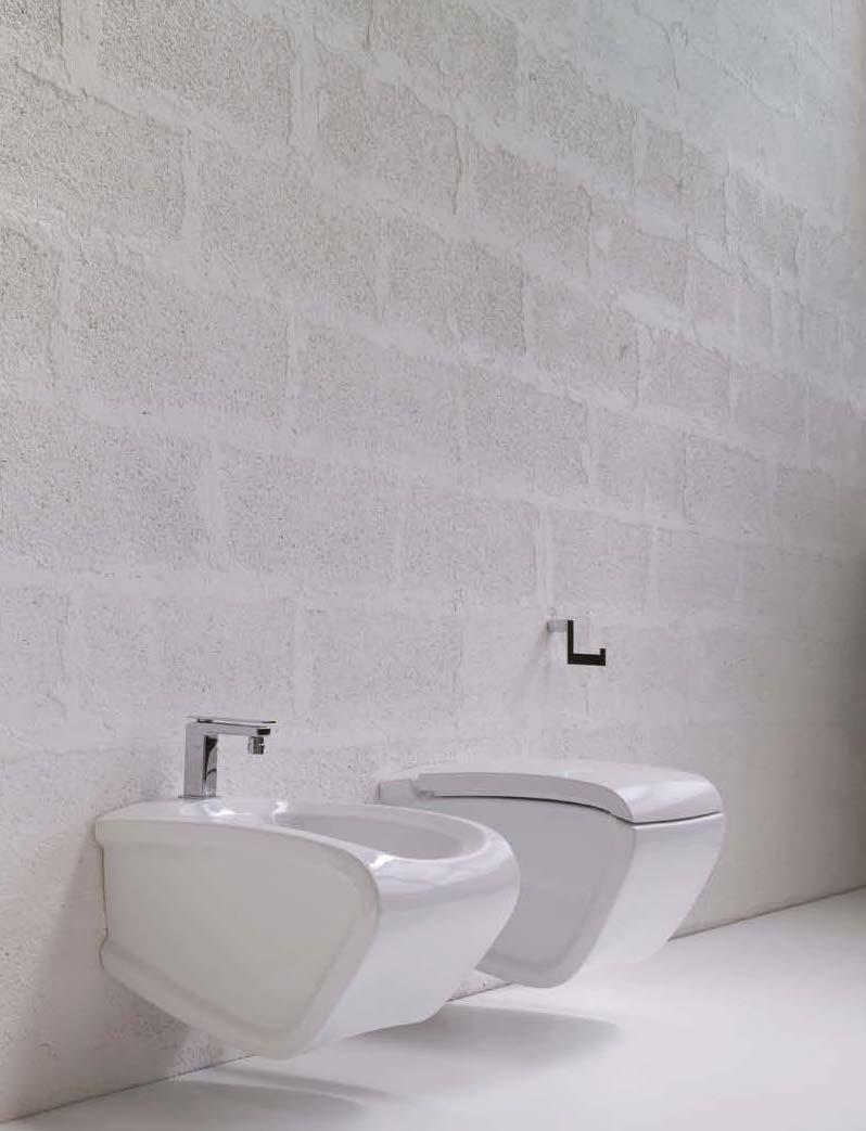 wall bidet hi10 vaso a terra bianco / viola white / violet back to wall wc