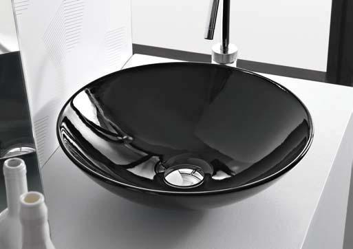 a42 lavabo d appoggio polis nero 41x41x13