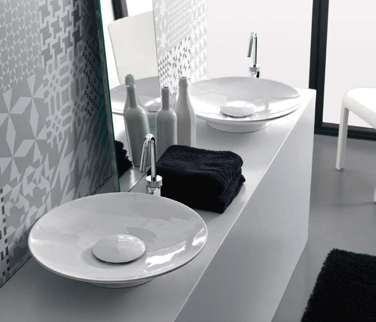 decoro rei silver countertop washbasin