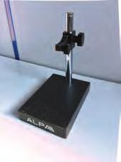 CD040B CD040C CD040D Dial gauge stand with granite base DIN 876/00 compliant flatness and accuracy, sturdy, highly stable structure, hardened and grinded stainless steel stand column and