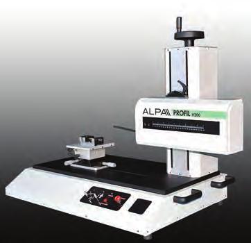 and calibrated to begin to follow measurements. Thanks to the software profi le studio installed. The profi lometer ALPA PROF L 200 is extremely easy to use for the operator.