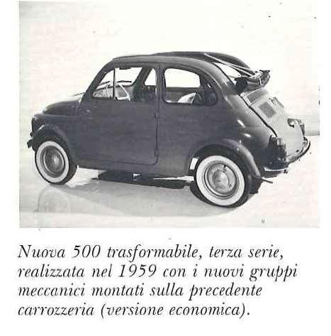 Dalla Fiat nuova 500 del