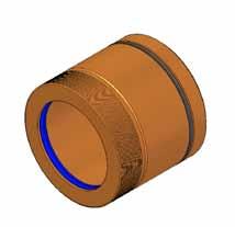 KIT per Cilindri idraulici ISO 60 KIT for ISO 60 hydraulic cylinders BOCCOA E PISTONE rod bushing AND PISTON PH01 Boccole guida stelo / rod bushing PH01 S - / 3 1