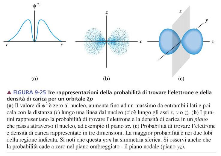 Rappresentazioni di ψ per l orbitale l p Schema