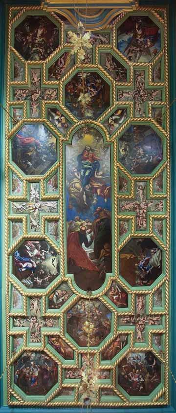 Tripo Kokolja Oslik unutrašnjosti crkve Gospe od Škrpjela (konac 17. st.) Perast u Boki kotorskoj S likar Tripo Kokolja (1661. 1713.