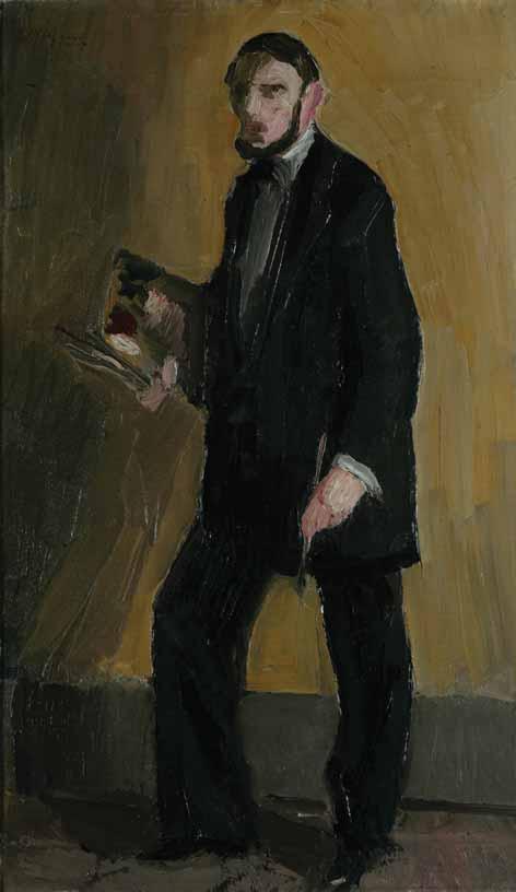 Miroslav Kraljević Autoportret s paletom (1912.