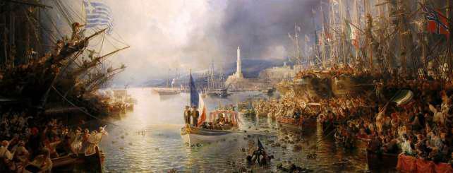 RISORGIMENTO Patrie Battaglie Parte II La seconda e la terza guerra d Indipendenza Napoleone III sbarca a Genova per prendere il comando delle forze alleate (12 maggio 1859) By Théodore GudinMed