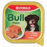 mirtillo, grain free, OGM free, 12 kg 51,90 /kg 4,33 MONGE MONOPROTEICO alimento umido monoproteico per cani,