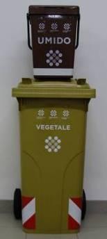 INIZIATIVE Riduzione peso rifiuto organico e vegetale con contenitori aerati e