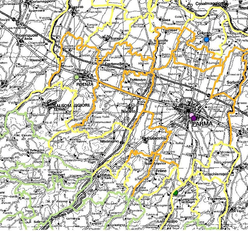 La localizzazione delle stazioni di misura LE STAZIONI