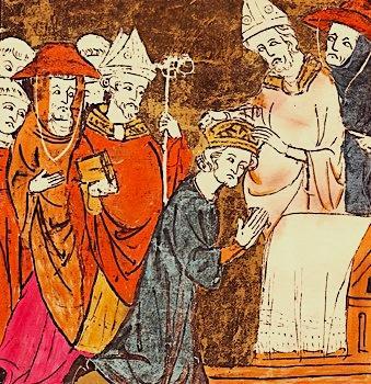 Mentre il re longobardo Astolfo minacciava il ducato romano, il papa Stefano II si recò in Francia (754) per chiedere a Pipino il Breve di intervenire Con due spedizioni (755,756) le zone occupate