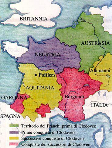 Carlo Martello bloccò l invasione araba che dalla Spagna stava dilagando verso nord.