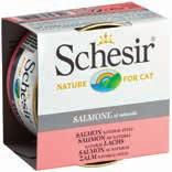 SCHESIR CAT per gatti adulti, a base di ingredienti naturali cotti al vapore, senza conservanti e coloranti aggiunti, 0,89 gusti