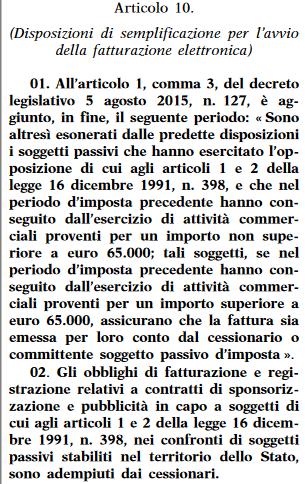 AMBITO SOGGETTIVO ALTRE IPOTESI DI ESONERO NOVITÀ DDL DI