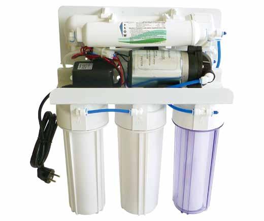 Bravo e Bravo Pump Il più classico dei sistemi ad osmosi inversa domestico per installazione da sottolavello con 5 stadi di trattamento. Composto da: - pre-filtrazione con n.