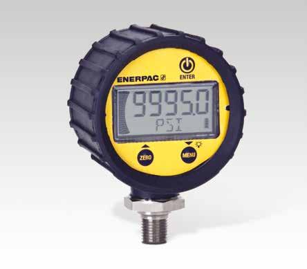 Manometro digitale idraulico In figura: DGR-2 DGR Scala: 0-1380 bar Tensione: 3 Volt (batteria) Precisione % a fondo scala: ± 0,25% Azzeramento per assicurare la lettura