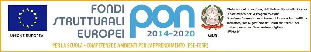it PON PER LA SCUOLA. COMPETENZE E AMBIENTI PER L APPRENDIMENTO 2014-2020 INFORMATIVA EX ARTICOLO 13 D.