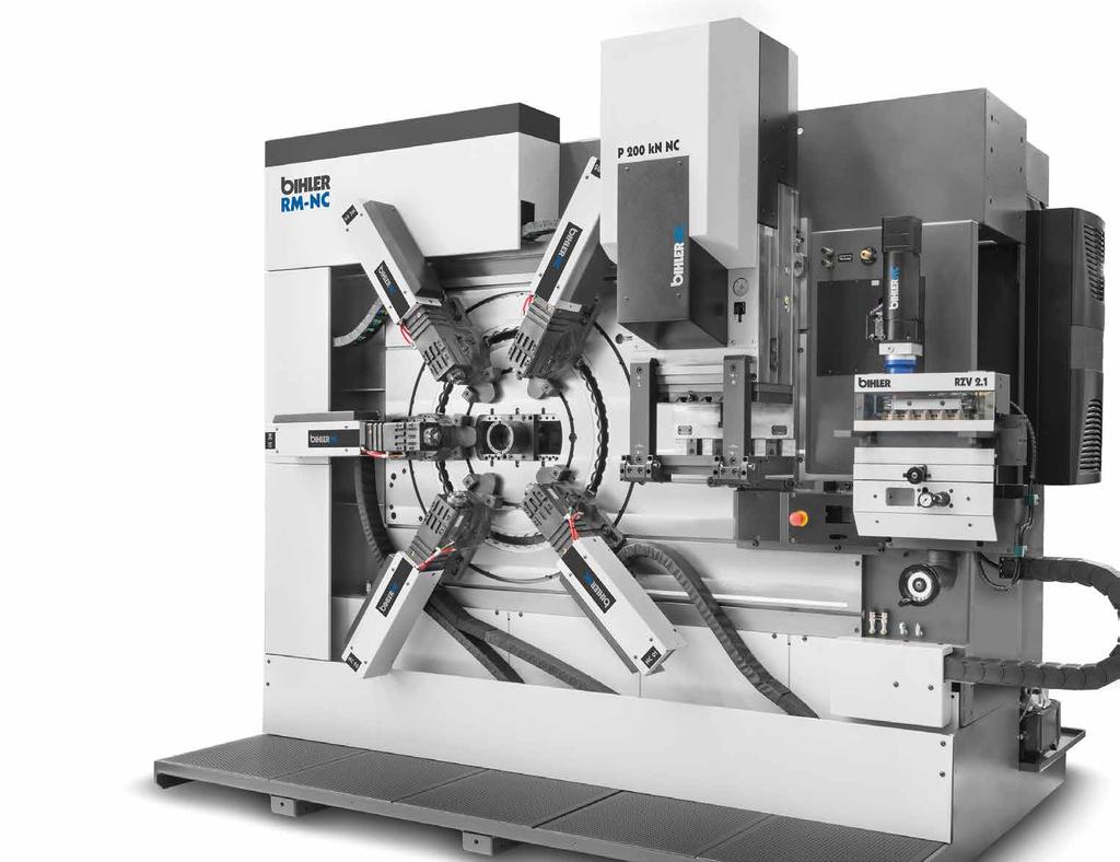 RM-NC Punti di forza I vantaggi in sintesi Massima efficienza produttiva di pezzi piegati, tranciati e filettati, anche di lotti di piccole e medie dimensioni Elevata velocità di produzione fino a