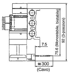 Tipo 20 SX3000: SS5X3-20- -Q Grommet (G) Connettore Plug-in L (L) Connettore Plug-in M (M) 2 48.5 30.5 3 59 41 4 69.5 51.5 5 80 62 6 90.5 72.5 7 101 83 8 111.