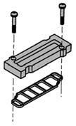 Tipo 45 Opzioni manifold Assieme blocchetto alimentazione individuale Assieme blocchetto scarico individuale Disco di blocco alimentazione Dovendo alimentare il manifold con più pressioni