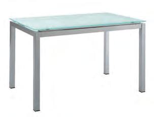 SIC telaio metallo finitura alluminio piano laminato sp. 20 mm - llungo laterale Table mod.