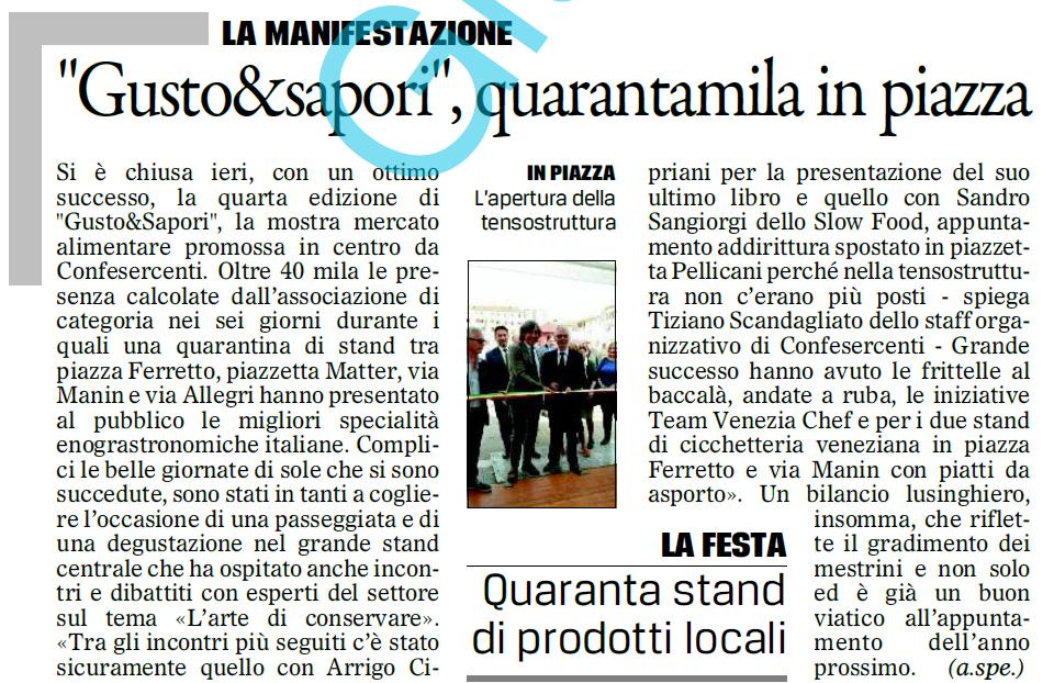 EVENTO LANCIO L'appuntamento si è svolto a fine mese in p.