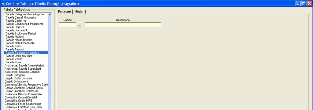 INTRODUZIONE: Gestine delle Anagrafiche e delle Tabelle - 23 2 Tabelle di base In questa parte del manuale vengn illustrate le caratteristiche delle tabelle principali della prcedura, che sarann di