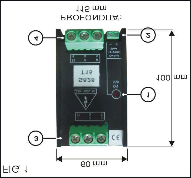 4.0 PREPARAZIONE PER L USO 4.1 PREPARAZIONE INIZIALE Il dispositivo è predisposto per il montaggio da retroquadro. Occorre predisporre la guida DIN sulla quale agganciare il dispositivo 4.