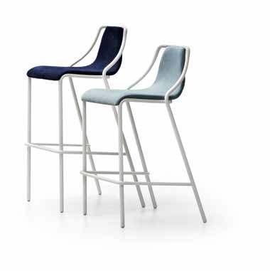 Ola H65-H75 CU, TS Sgabello isso impilabile ino a 4 pezzi. Fixed stool stackable up to 4 pieces.