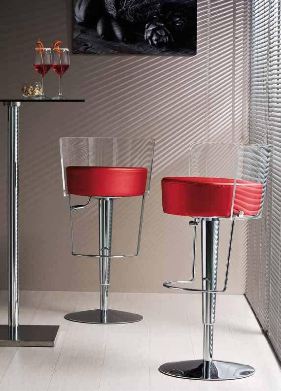 Design Studio Balutto associati BONGO MT acciaio cromo, ecopelle 7S2, metacrilato H30 BONGO MT chrome steel, 7S2 ecoleather, H30 methacrylate.02 BONGO CU acciaio cromo, ecopelle 7SD, cuoio U04.