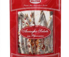 ACCIUGHE SALATE PEPERONCINO SV 100 GR cod.