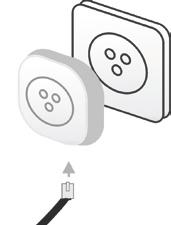 plug-to-plug inserito direttamente in un jack modulare (presa a muro); in entrambe le modalità di collegamento, il telefono risulterà sempre collegato in parallelo alla linea.