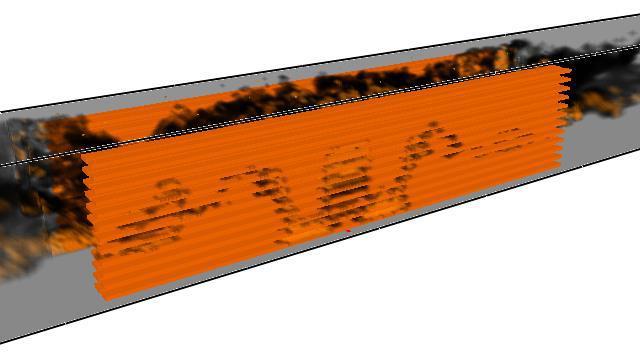 risultati ottenuti nel test 2) simulare con il modello cosa accade nel tunnel più grande Il fuoco